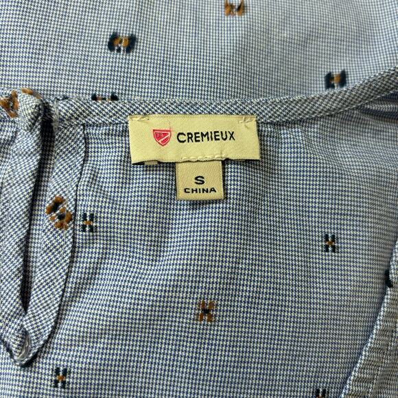 Cremieux Blue V-Neck Blouse Size Small - Picture 4 of 4